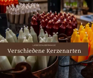 Verschiedene Kerzenarten