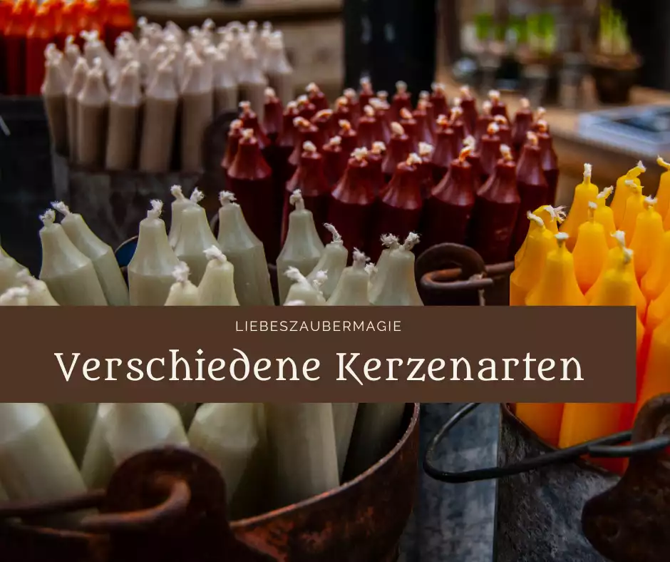 Verschiedene Kerzenarten