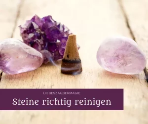 Steine und Kristalle reinigen